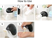Vista 3 de Cute Snail Soap Dispenser for Kitchen Bathroom etc. (120ML) (Black)