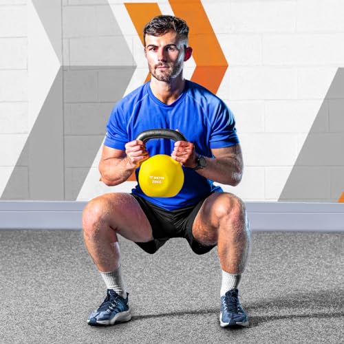 METIS Neoprene Kettlebells [4-28kg] | Exercise Equipment For Home Training & Gym Fitness – Heavy Lifting Kettlebell Weights | Cast Iron Kettlebell (24kg) - Image 2