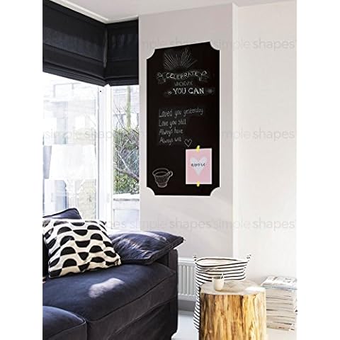 Chalkboard Wall Decal, Elegant Style - 23" x 48"- by Simple Shapes Cover