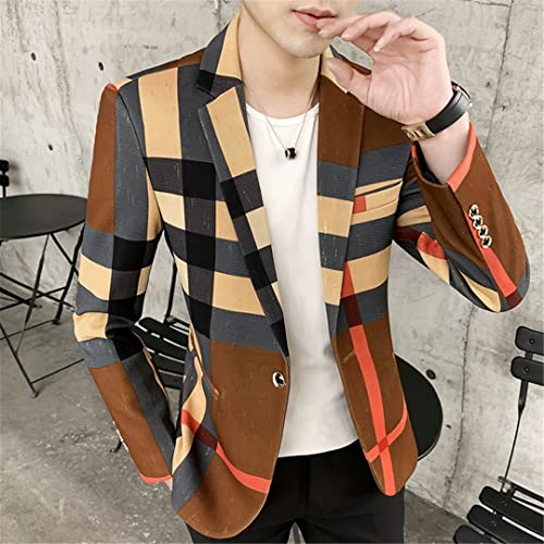 Men's Casual Suit Jacket Spring and Autumn British Single Western Hair Stylist Handsome Slim Suit2