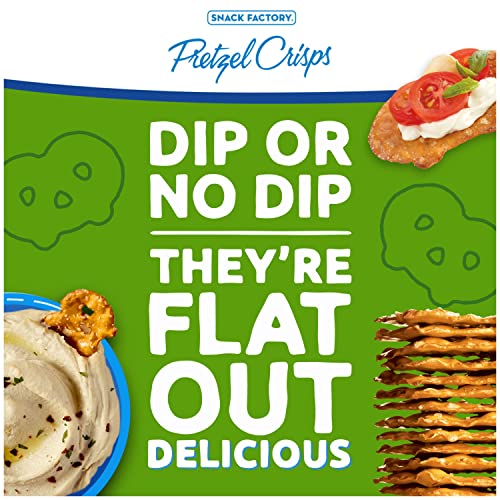 Image of Snack Factory Garlic Parmesan Pretzel Crisps, 7.2 OZ Resealable Bag
