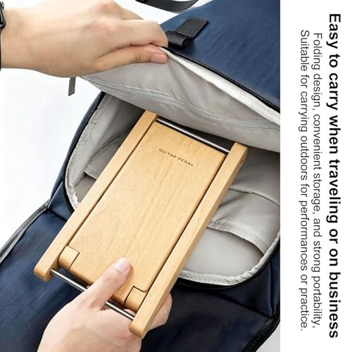 Repose-pieds bois guitare avec surfaces antidérapantes et structure durable