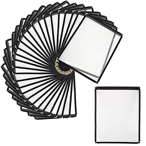 Yaekoo 30 Packs Menu Covers Single Page 2 View Golden Corner Restaurant Menu Covers 8.5