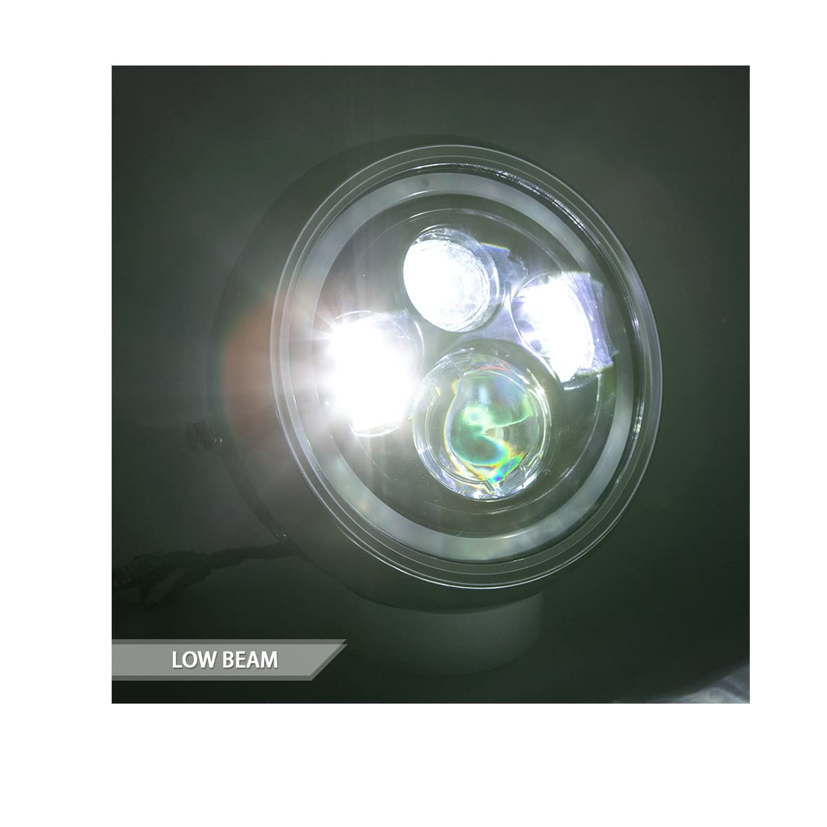 Faro anteriore del motociclo Faro anteriore del motociclo da 7,5 pollici a LED per fari Cafe Racer Bobber Chopper