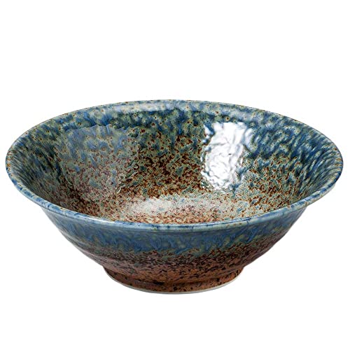 食器 どんぶり 美濃焼/ 砂地藍流し6.3反和丼 /お好み丼 ラーメン そば うどん 多用丼 業務用