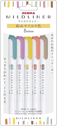 Vista 34 de Zebra Mildliner B-WKT7-MDB Resaltador, azul oscuro, 10 piezas azul (oscuro),Beige,Azul Verde,Crema,gold,Verde,Caléndula,Azul ahumado,Amarillo