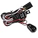 Safego LED Light Bar Relay Wiring Harness Controller Cable Fuse ON-Off Switch Waterproof 12V 40Amp 20AWG WR-40A-FR
