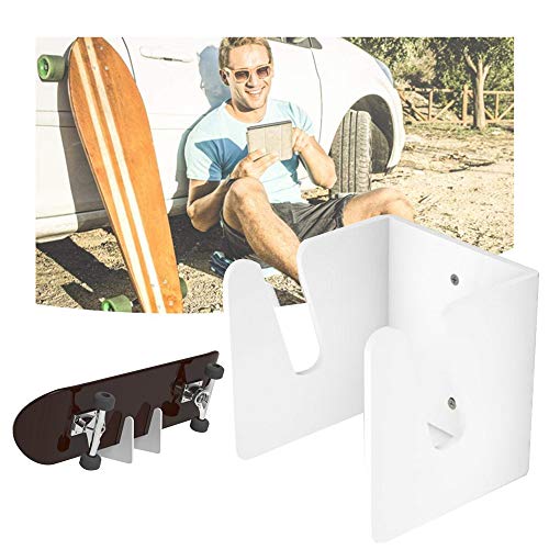 mewmewcat Gancho em forma de U de dois dentes para skate na parede