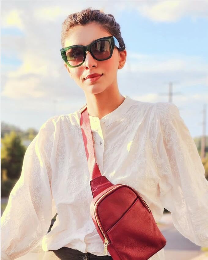 FEISEDY Oversized Cat Eye Sunglasses for Women Men Vintage Retro Thick Frame Luxury Trendy Shade UV400 Protection B23782