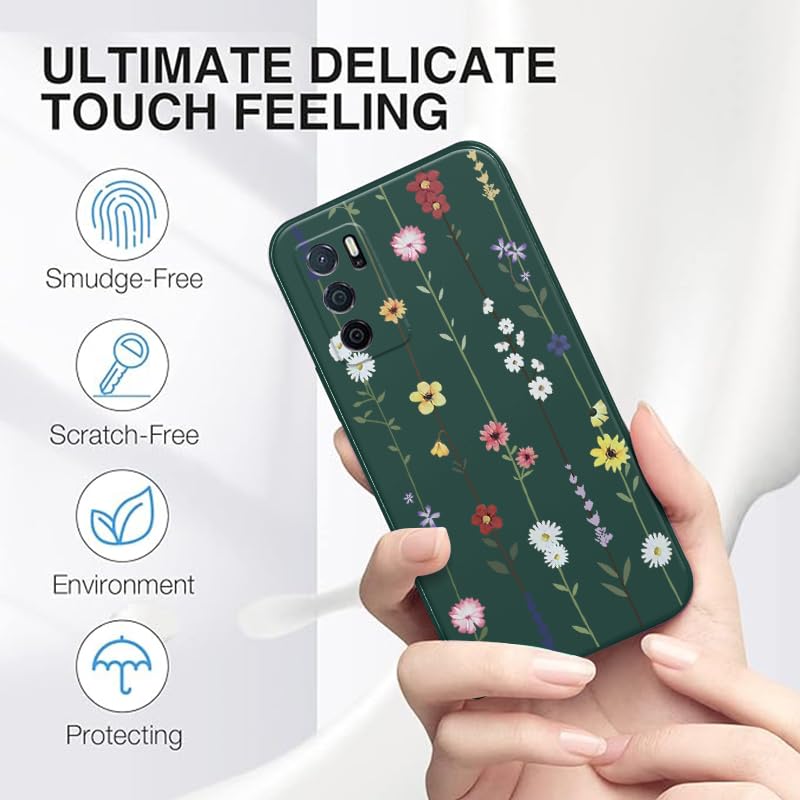 WOKEZ Blommigt Telefonfodral för Honor X6a – Ultratunn Silikon Skydd
