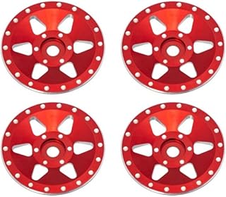 Nexxspeed CNC Aluminum Rim Cover Set (RED) - AXIAL SCX24