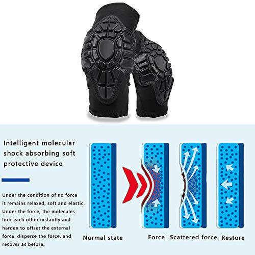 Rodilleras y coderas para niños de patinete de equilibrio y patinaje negro 3-7 años 2
