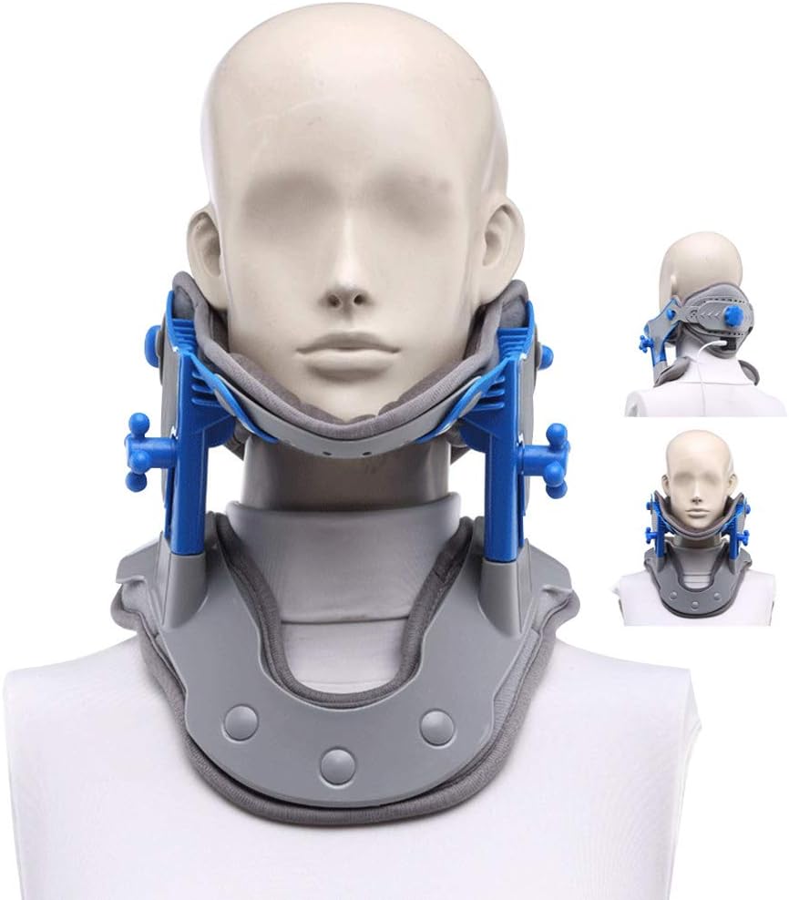 Gxnimer Cervical Neck Traction Device Heating Neck Stretcher Correction Repair Physiotherapy