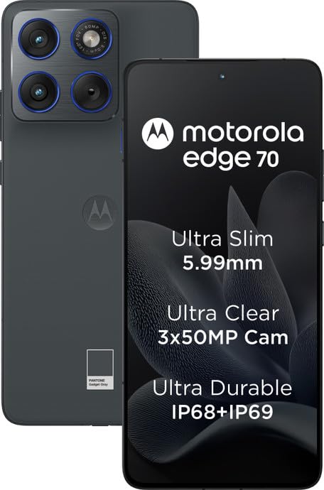 Motorola Edge 70 (Grey, 8GB RAM, 256GB Storage)