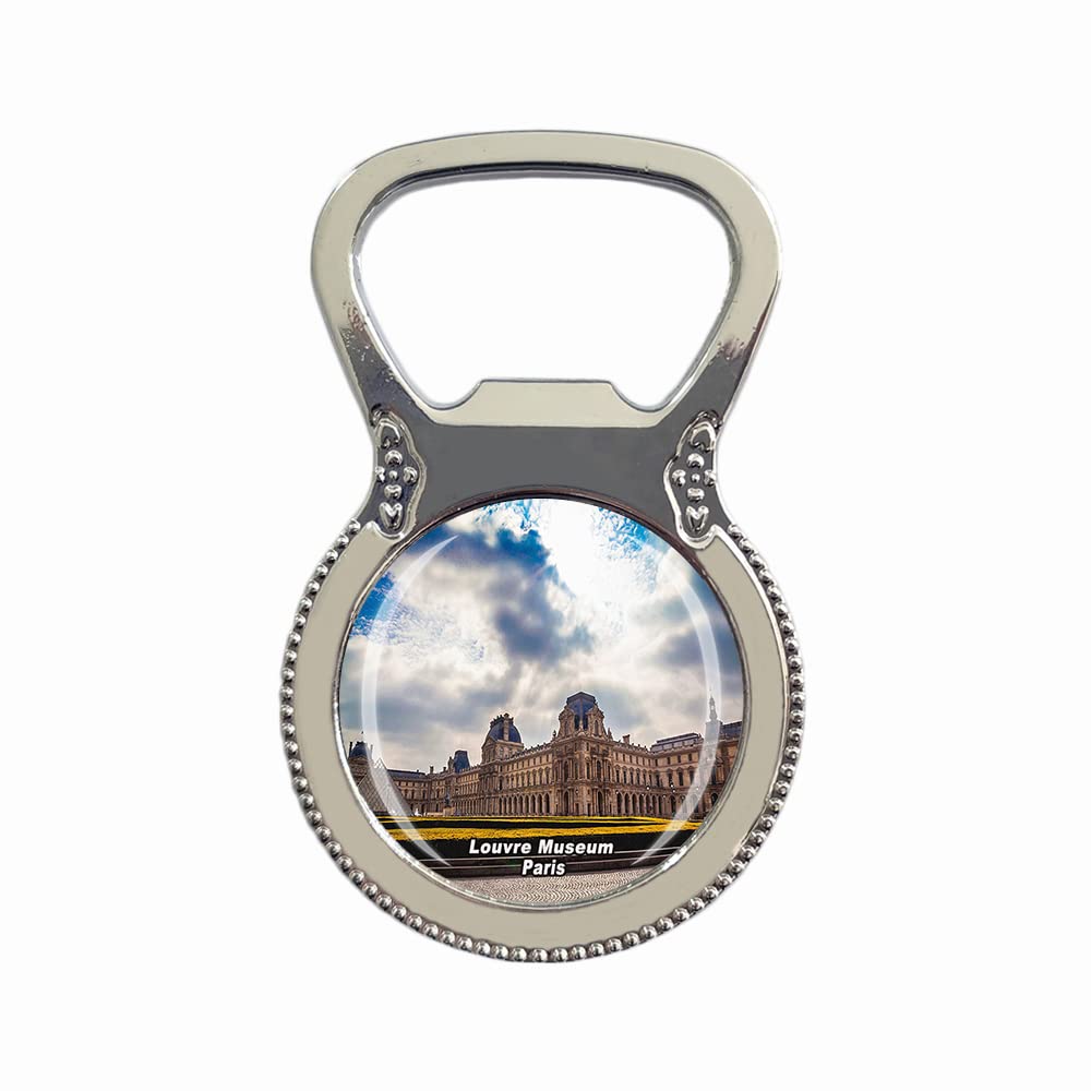 Magnete Da Frigorifero 3D – Museo Del Louvre Parigi – Calamita Da Viaggio Francese – Regalo Decorativo Per Casa E Cucina – 8x4 Cm