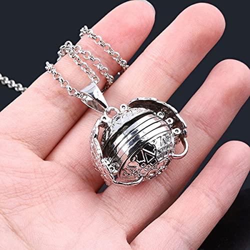 Colar Relicário Asas de Anjo 4 Fotos Medalhão