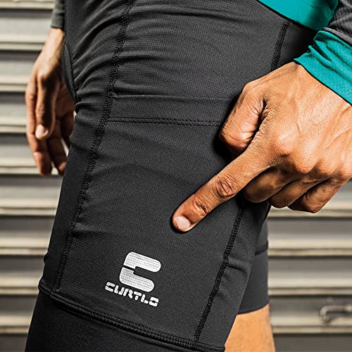 Bermuda Ciclista 3D Compress Masculino - tam. G, cor preto
