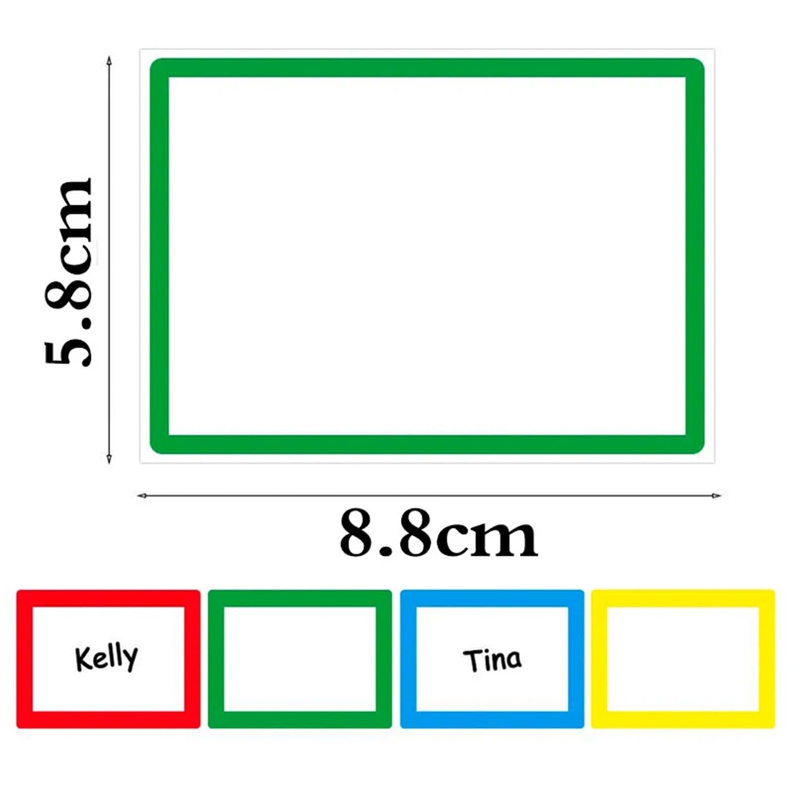 Inventar-Etiketten, bunt, einfarbig, Namensaufkleber, zum Aufkleben für Kinder, Wand, Schreibtisch für Schule, Lehrer, Angebot zur Aufbewahrung, Organisieren, Basteln, 1200 Stück
