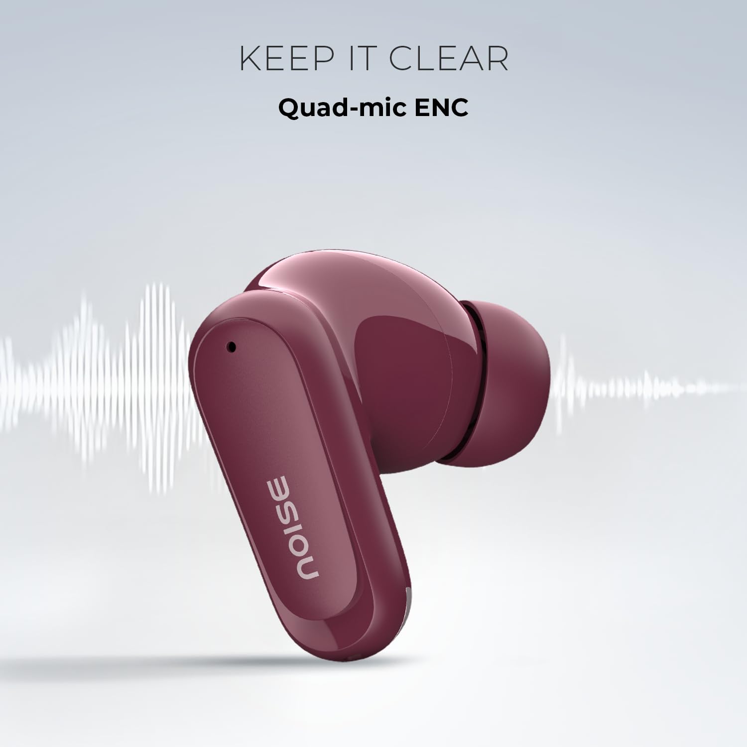 Noise Newly Launch Buds Play Truly Wireless Earbuds with 40H of Playtime, Quad Mic with ENC, Low Latency for Gaming (Up to 50 Ms), 13mm Driver, BT V6.0(Powder Blue) — Amazon image 4