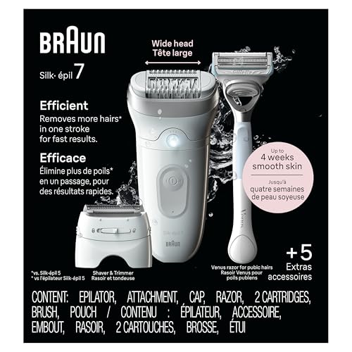 Braun Silk-épil 7 Epilator, Wet...