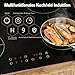 Karinear Induktionskochfeld 60 cm 4 Platten, Einbau Kochfeld Induktion mit Stecker, 3500W 9 Leistungsstufe, Timer, Kindersicherung, Automatische Abschaltung, 220-240V
