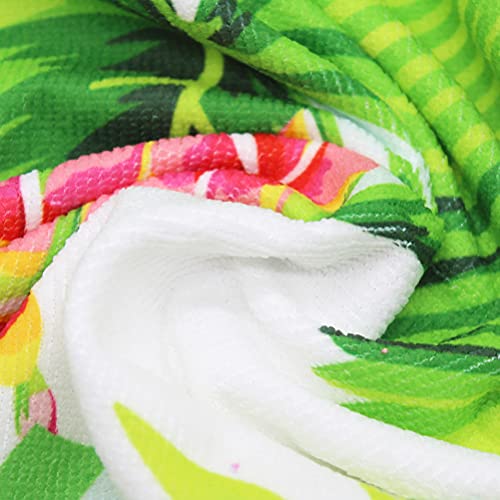 Subcluster Chaise Lounge Cover ,Beach Chair Towel ,Leopard Beach Towel For Pool Chairs And Lounges Kids Lawn Chair Quick Drying Towels Patio Lounge Chairs For Outside (Green Plant) #TOP4