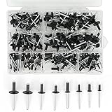 👍 Set enthält: Die sortierte Box enthält 8 Größen: M3.2x8mm Standardflansch, M4.0x10mm Standardflansch, M4.8x14mm Standardflansch, M3.2x10mm Großflansch, M4.0x10mm Großflansch, M4.0x14mm Großflansch, M4.8x14mm großer Flansch, M4.8x18mm großer Flansch.