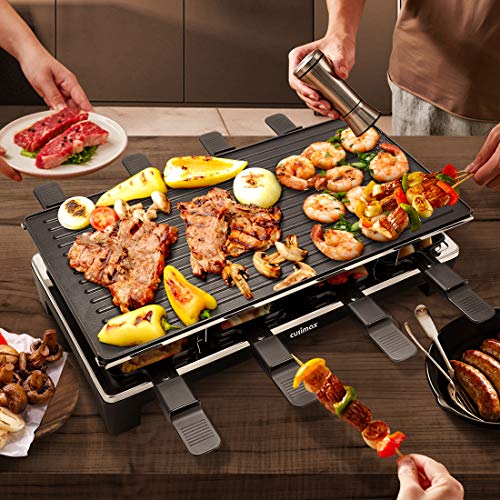 Plancha Grill Cusimax Raclette Parrilla para 8 Persona
