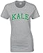 icustomworld Women's Kale Green Logo T-shirt Vegetarian Healthy Eco Shirts