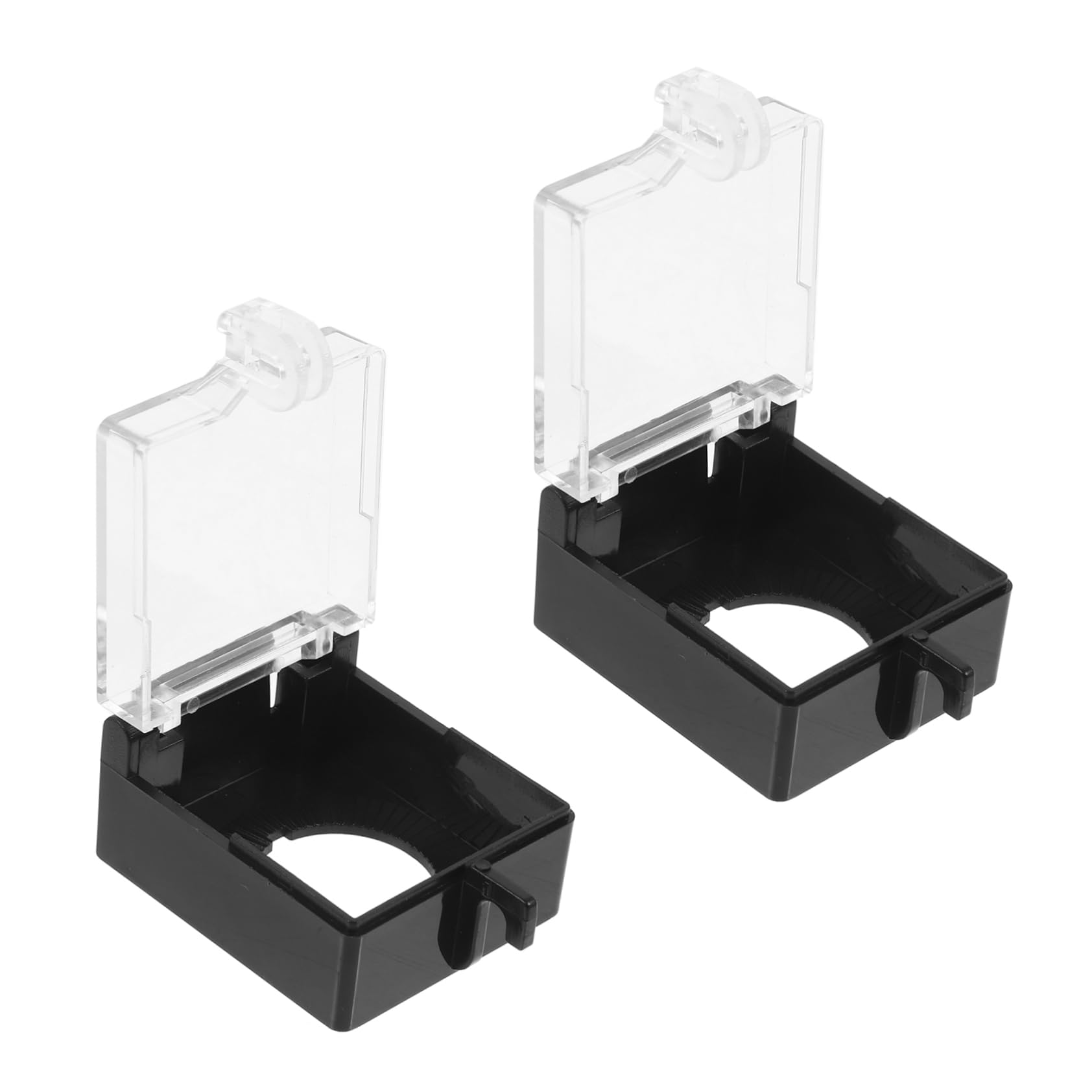 Unomor Push Button Switch Protector Emergency Stop Button Cover 2pcs Lockable for Machinery