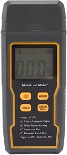 Moisture Meter, Professional 4 Modes Digital Wood Moisture Detector with LCD Display, Multifunctional Firewood Moisture Tester for Wood Wall Building Material