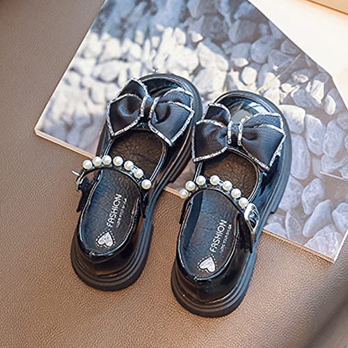 Toddlers Shoes Girls Fashion Spring Summer Children Casual Shoes Girls Leather Shoes Dress Shoes Thick Sole Pearl4