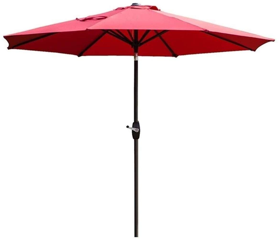 WDSOPK Outdoor Garden Parasols 2.7M Patio Umbrella,Crank and Tilt,Sun Shade for Outside Market Terrace Deck Yard Or Pool Side(A-Lake Blue)