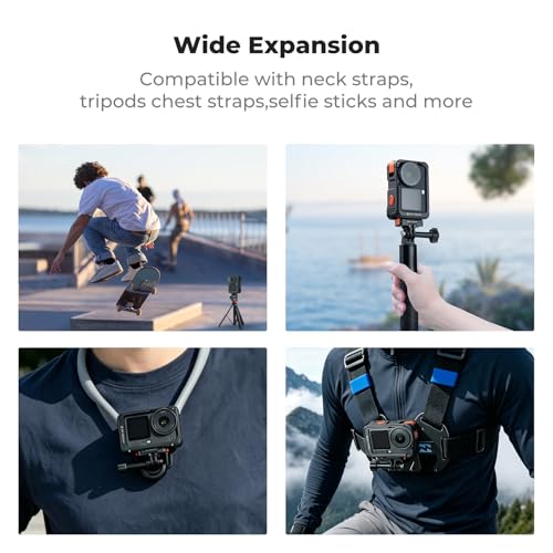 Image of K&F CONCEPT Cage + Foldable Quick Release Mount Kit for DJI Osmo Action 6