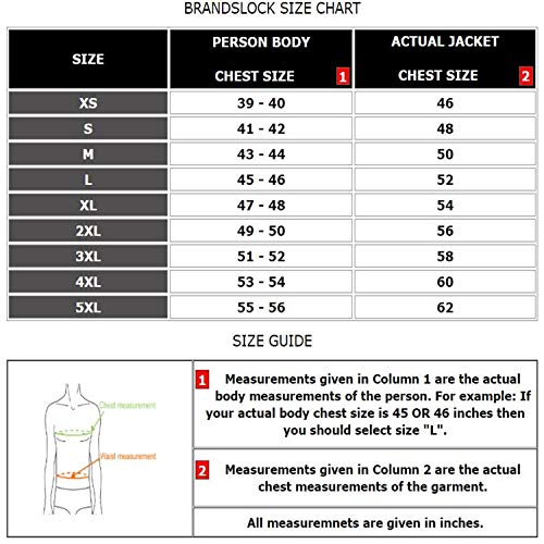 BRANDSLOCK Uomo Genuino Shearling Montone Pelle