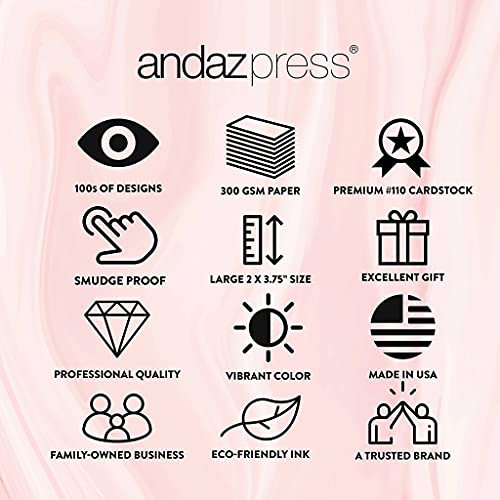 Andaz Press Pacote com 100 etiquetas de lembrancinha Thank You For Celebrating With Us Navy Blue Wat