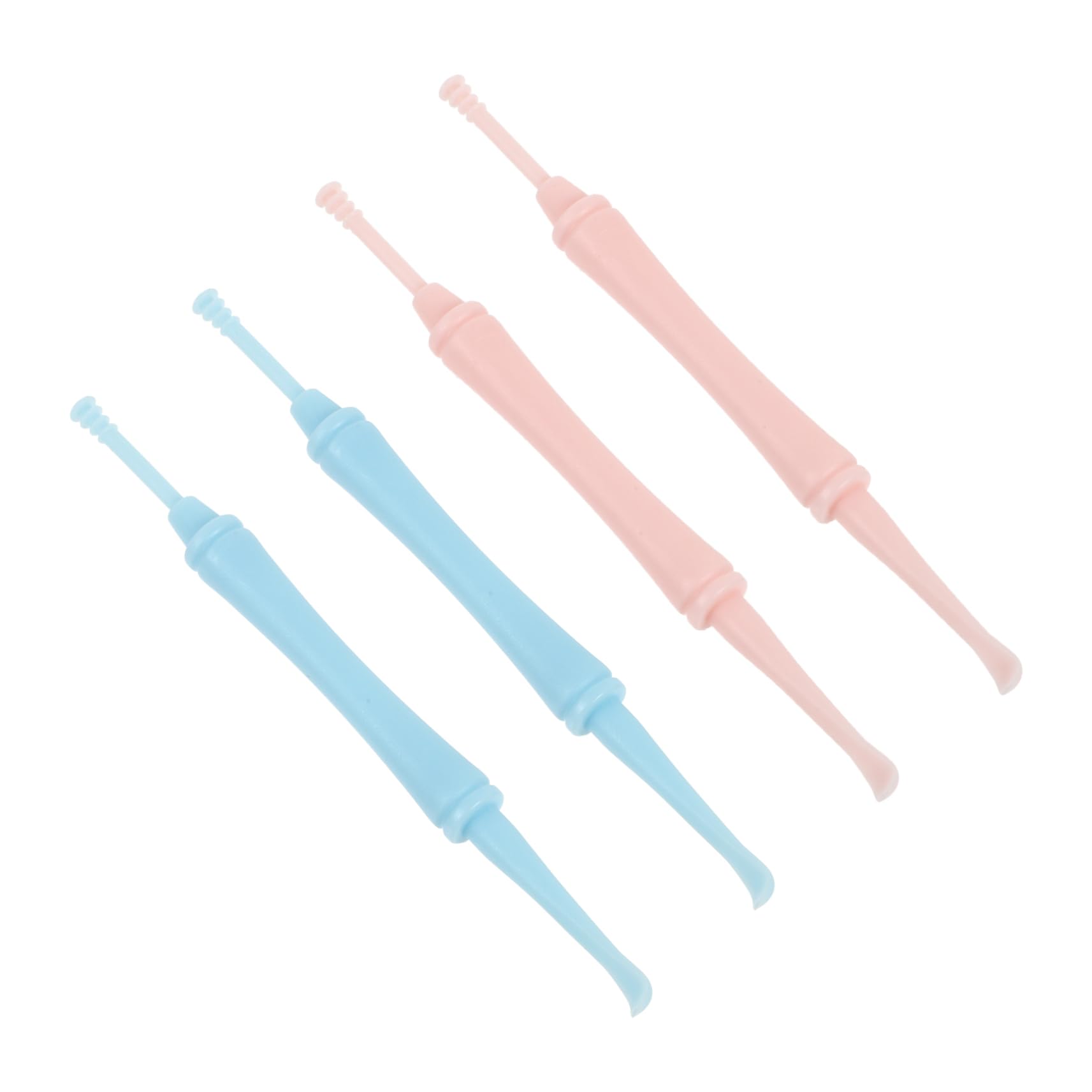 FRCOLOR 4pcs Multipurpose Ear Cleaning Tools Dual- Spiral Ear Wax Removal Spoons for Safe and Comfortable Care Wax