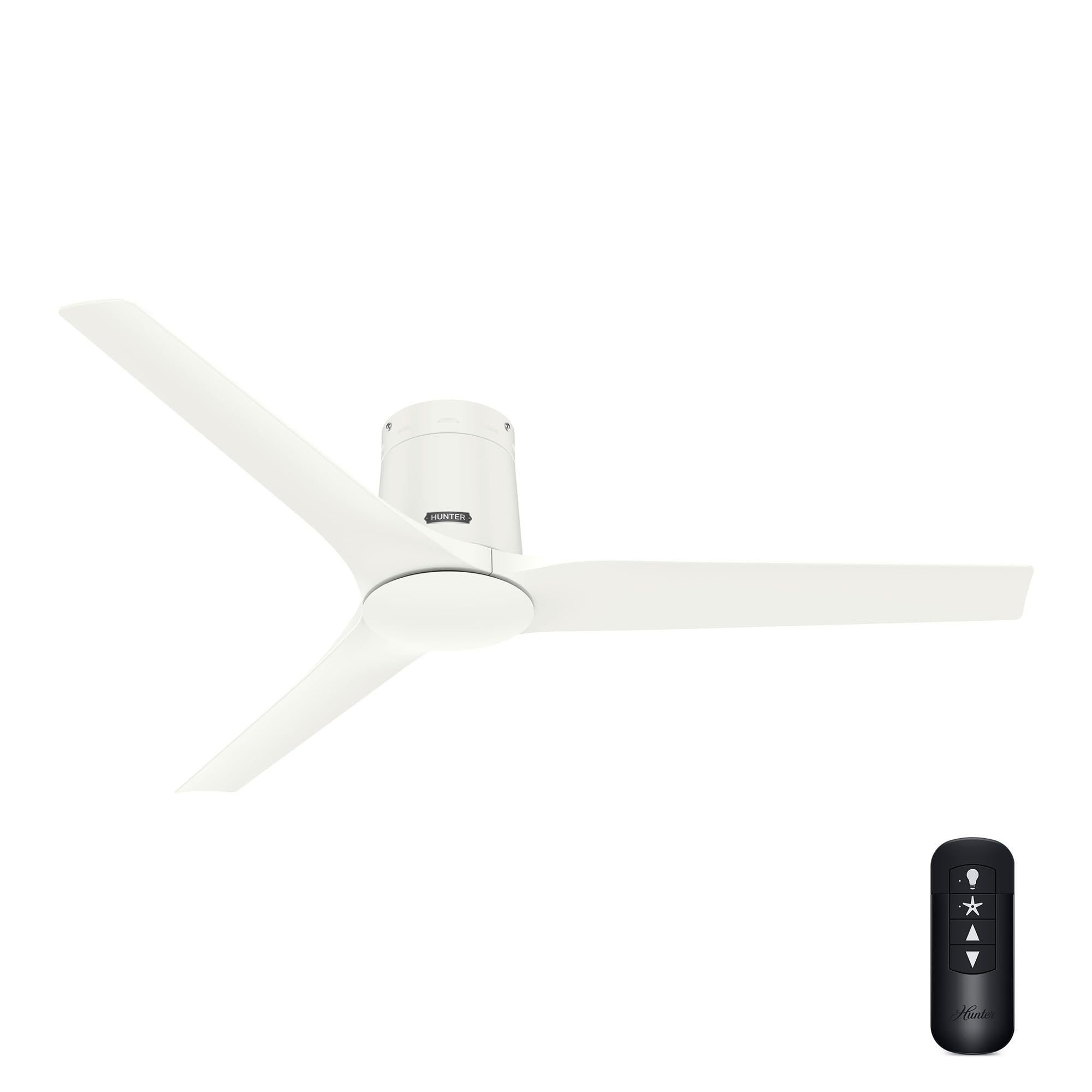 Ventilateur de plafond 132 cm télécommande Hunter pour réguler l'air été comme hiver