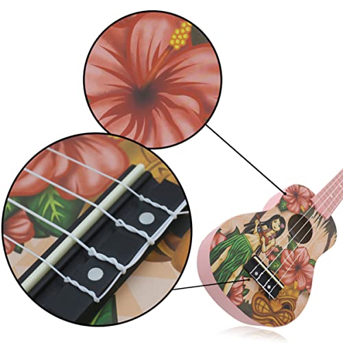 Vaguelly 21 Fruit Gift Vintage One with Guitar Épicéa Instrument Soprano Cartoon Picks Acajou Mini Kids Sapele Portant… - Les Beatles, Paul McCartney, John Lennon, RIngo Starr, George Harrison Vaguelly 21 Fruit Gift Vintage One with Guitar Épicéa Instrument Soprano Cartoon Picks Acajou Mini Kids Sapele Portant… – Image 4