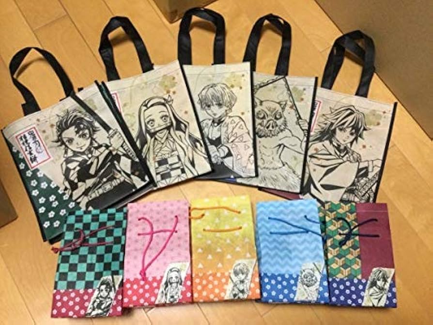 【即日発送】鬼滅の刃 信玄餅 ショッパー 5個セット コンプ【NewDays】 Amazon.co.jp: 鬼滅の刃 桔梗信玄餅 ショッパー＆巾着 全5種