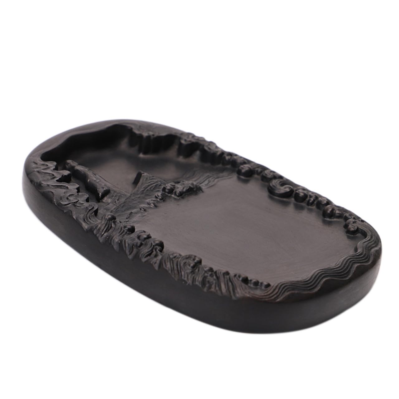 Pierre à Encre Noire pour Calligraphie, Surface Lisse, pour Étudiants