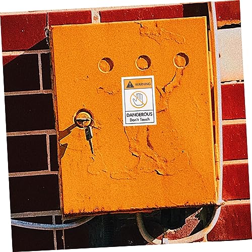 ifundom 2 Peças De Abas Adesivas Para O Sinal De Aviso Da Máquina Decalque Adesivo De Cuidado Perigo