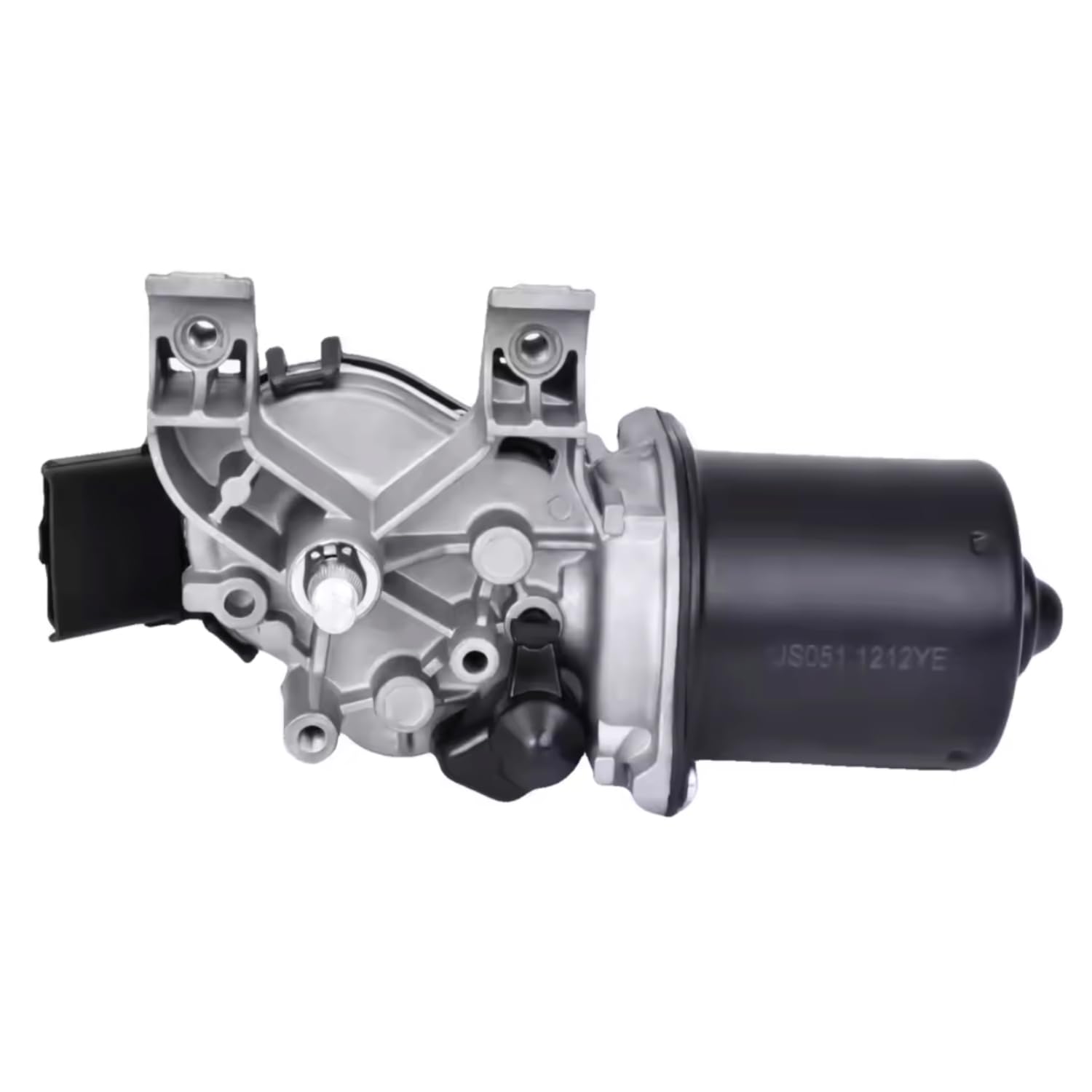 Moteur essuie-glace avant compatible pour Renault Clio III modèles 3/5 portes, Grandtour et Van – Voltage 12V - Connexion à 4 broches – Remplace 8200268931, 7701061590