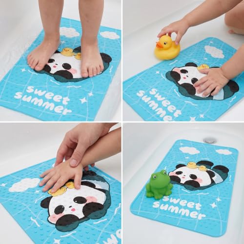 Alfombra ducha antideslizante PVC infantil para bañera con dibujos 3