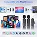 2 Pcs Wireless Lavalier Microphone for iPhone iPad Android PC, Mini Mic with Charging Case, 8H Battery, 65ft Range, USB-C, Clip-On Noise Reduction Mics for Vlogging, TikTok, YouTube, Video Recording