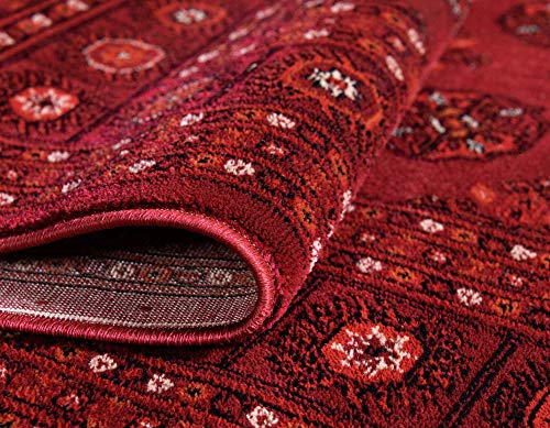 Tapete decorativo rectangular 160x244 cm rojo miniatura 6