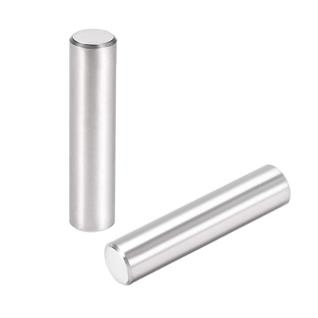 uxcell 15Pcs 8mm X 35mm Dowel Pin 304 Stainless Steel Cylindrical Shelf Support Pin Fasten Elements Silver Tone
