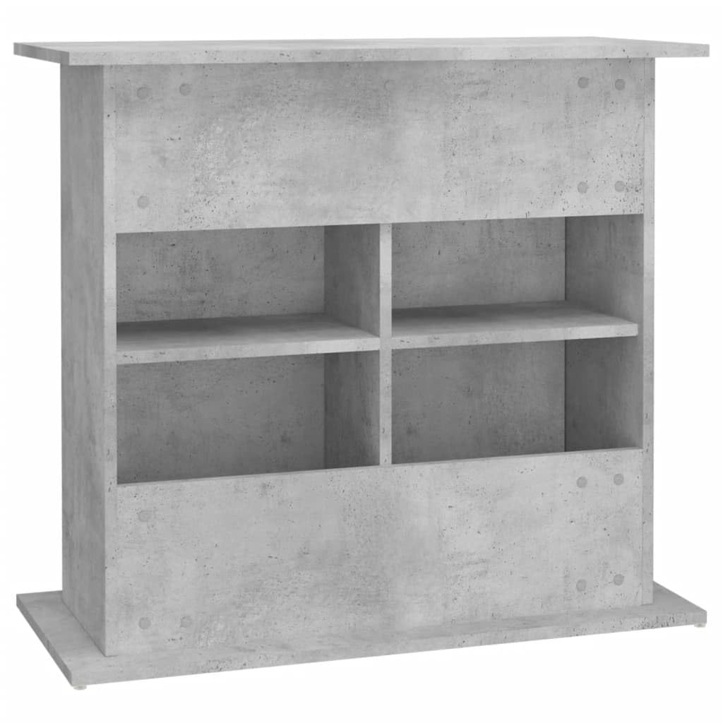 vidaXL Support d'aquarium en béton gris 81 x 36 x 73 cm Bois d'ingénierie