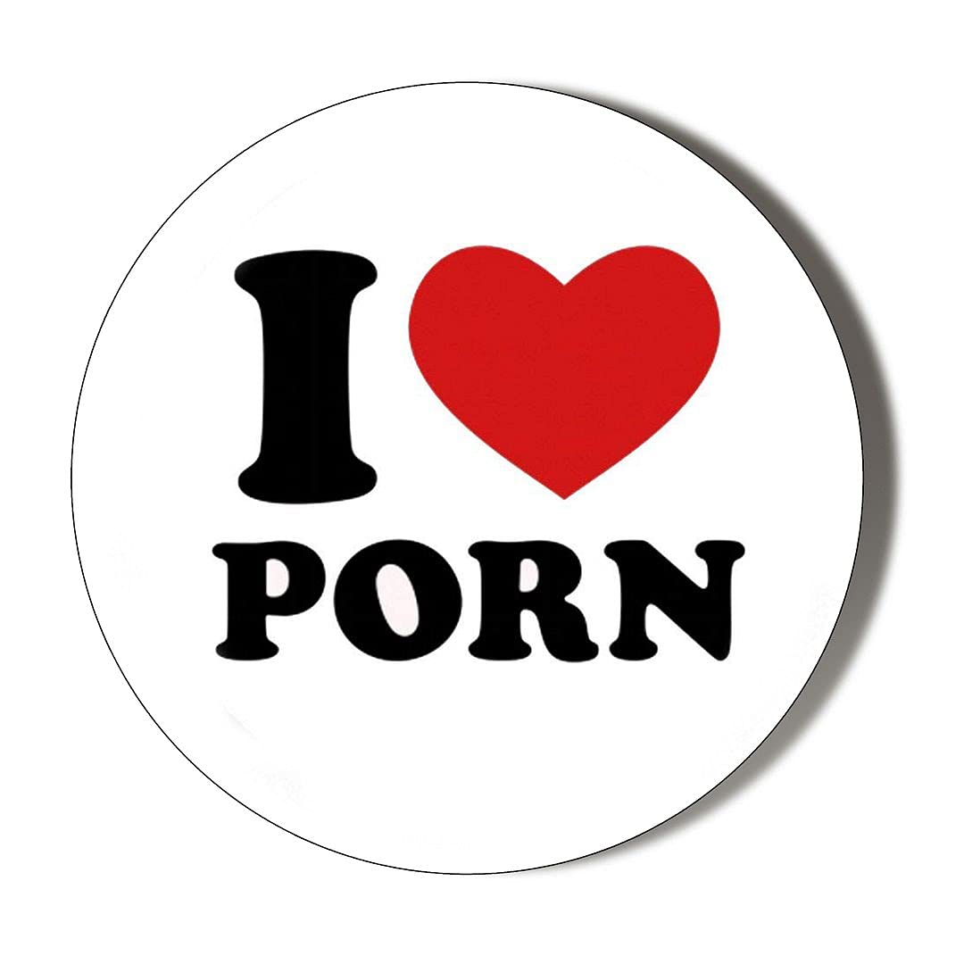 Gift Insanity Multi I Love Porn 10 X 56Mm Vinyl Stickers Pack Of 10