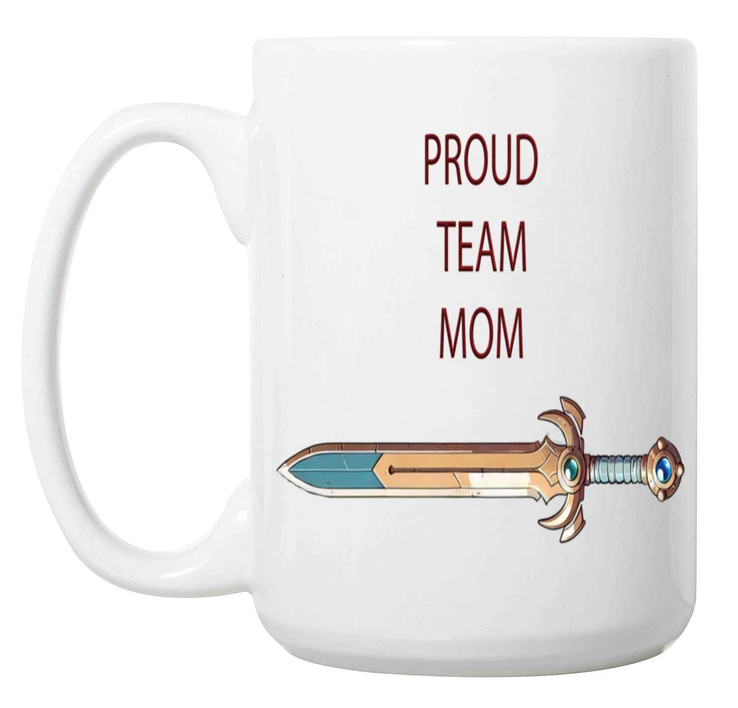 Funny Gift for Team Moms, Gift Idea for Team Events - Proudly Representing with Groupon 15 Oz White Ceramic Coffee Mug